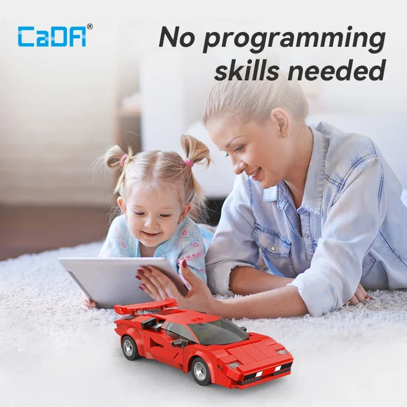 Cada 1:20 328 pièces ville technologique RC voiture de course App blocs de construction télécommande vitesse véhicule briques jouet cadeaux de vacances by LSDLBoutique.ch
