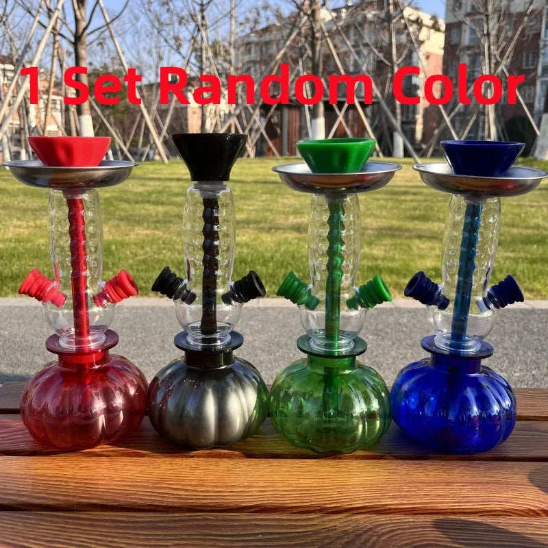 Chicha Ensemble Ovale Guillé Acrylique Double Tuyau Silicone Huge Mai