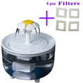 Fontaine à eau pour chat LSDLBoutique, filtration par recirculation, 1200 ml, blanc et jaune, 4 filtres inclus