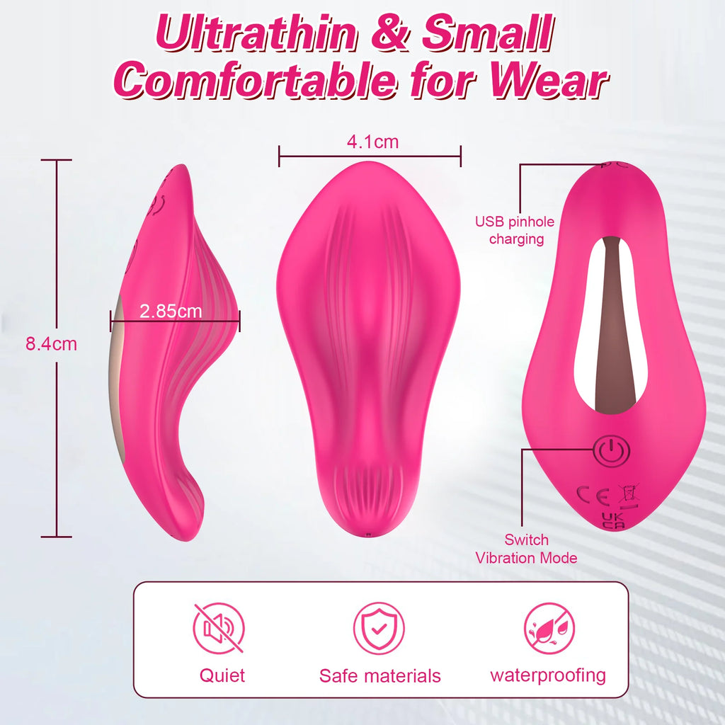 Vibromasseur Papillon Portable Télécommande Via Application Contrôle À Distance Pour Clitoris Et Point G Solo Ou À Deux by LSDLBoutique