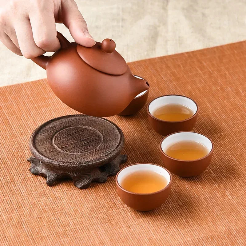 Service à thé céramique Kung Fu – 1 théière et 4 tasses