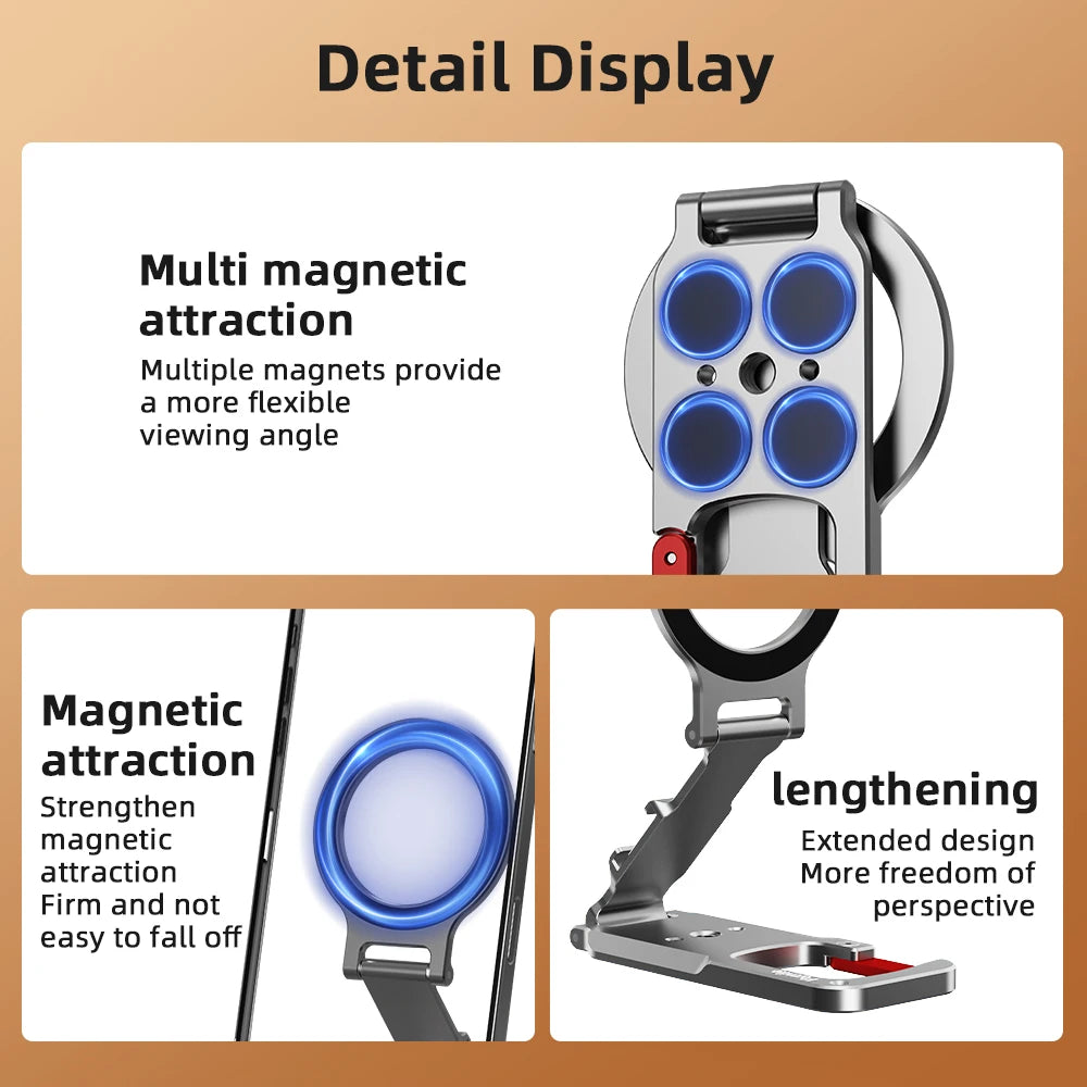 Flymile Support Téléphone Magnétique Mousqueton MagSafe Aluminium