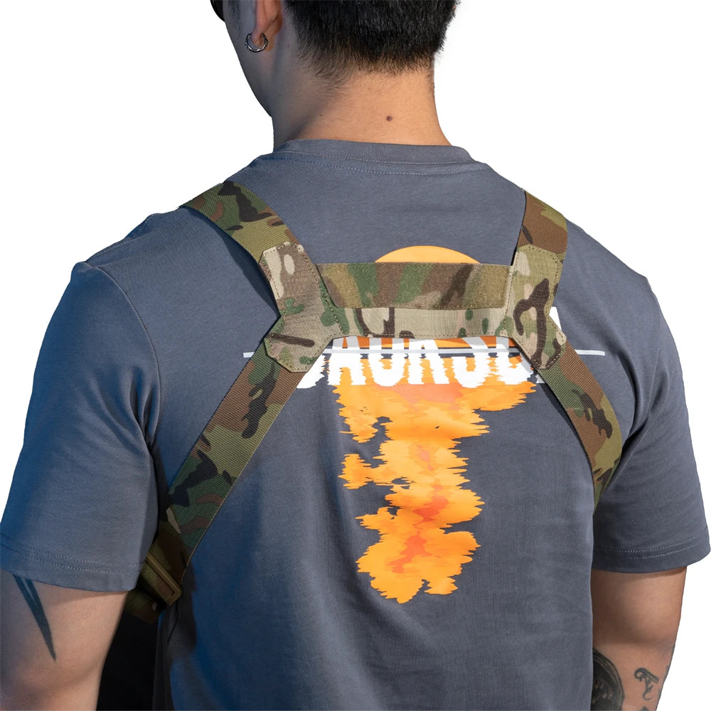 Spanker Pochette Poitrine Tactique Camouflage Nylon Cordura MOLLE