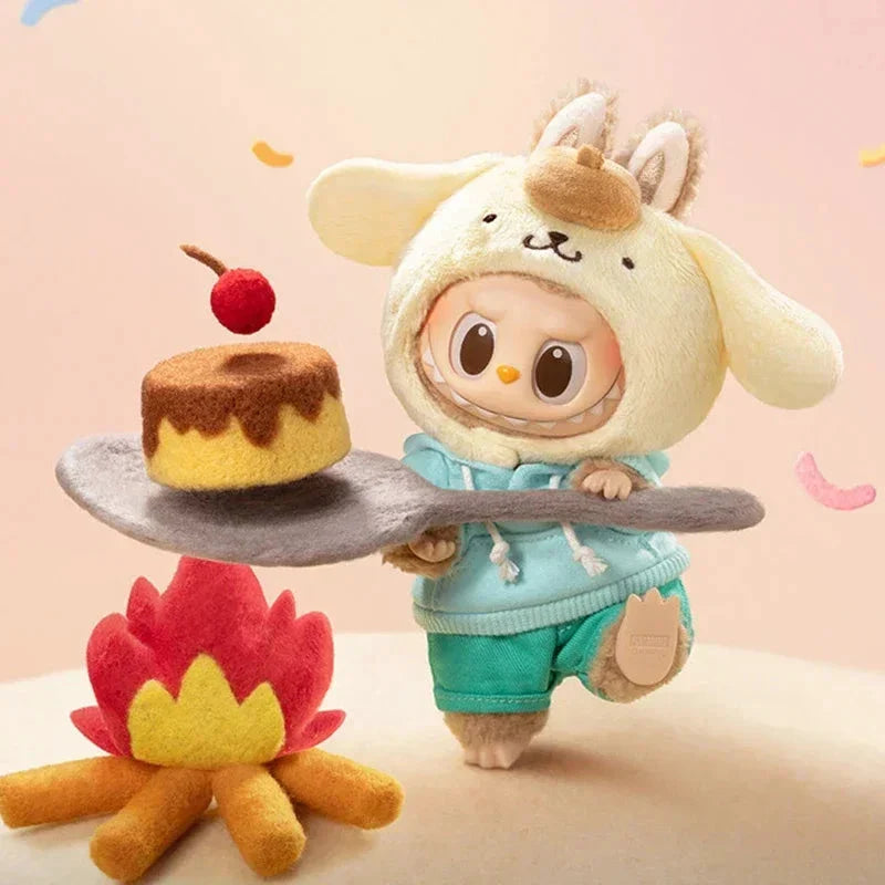 POP MART Hello Kitty Labubu Plush Keychain - Sanrio Characters Series