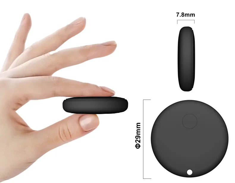 Peocke Mini Étiquette GPS Tracker Circulaire Compacte