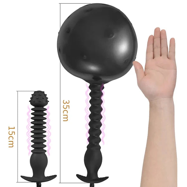 Plug Anal Gonflable En Silicone Médical Dilatateur Anal Prostate Et Point G Pour BDSM Sextoy Adulte by LSDLBoutique