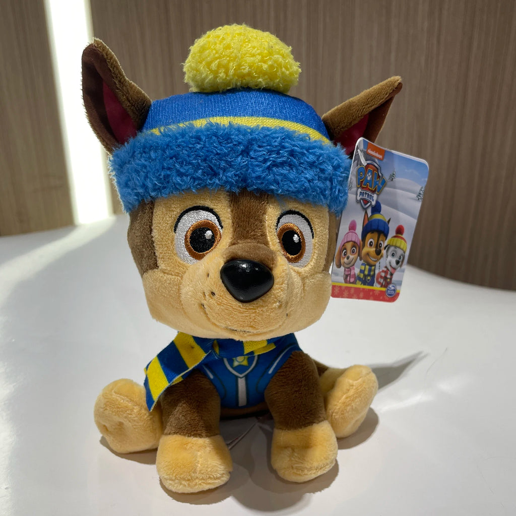 Original PAW Patrol Holiday Style Skye Chase Everest en écharpe et chapeau Jouet en peluche sous licence officielle pour les âges de 1 et plus de 6 pouces 15,2 cm by LSDLBoutique.ch