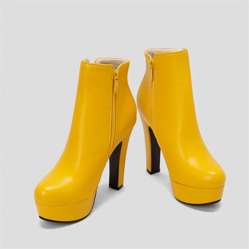 Bottines Femme Cristal Fleur Talons Hauts Zip Pour Hiver