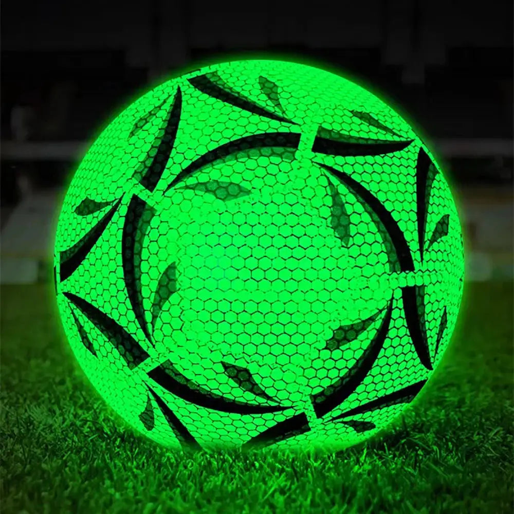 Ballon de football taille 5 LED vert néon, entraînement intérieur et extérieur – LSDLBoutique