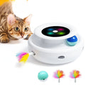 Jouet 2 En 1 Pour Chats Et Chiens Plumes Automatiques