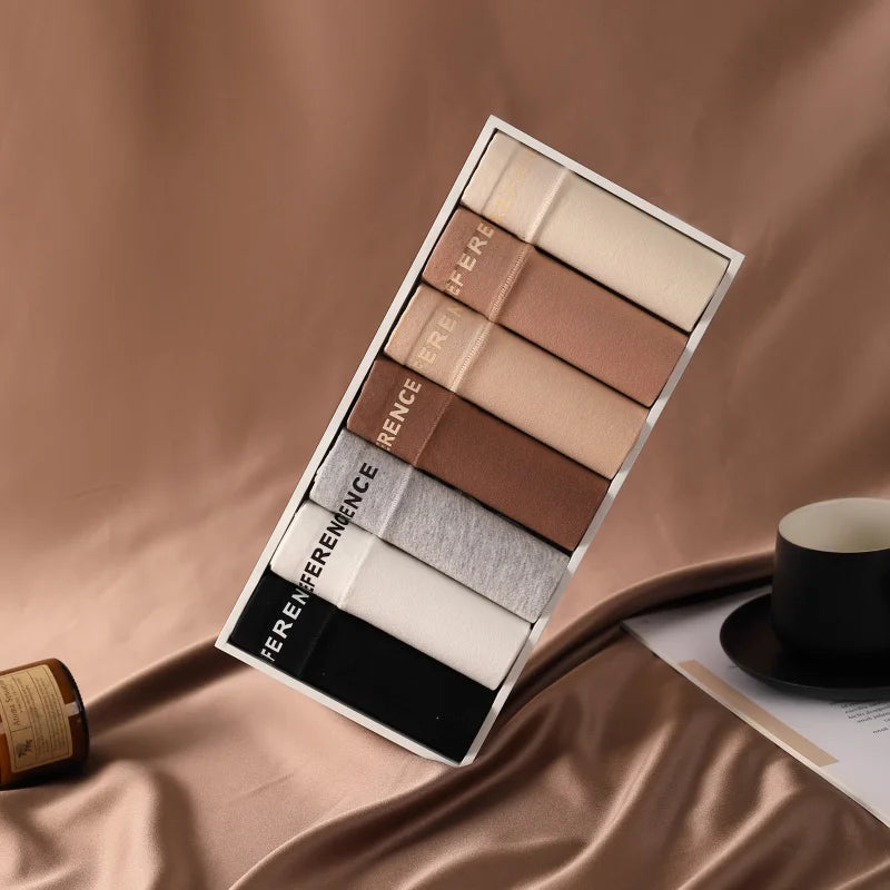 Preference Culotte Taille Haute Coton Beige Marron 7 Pièces