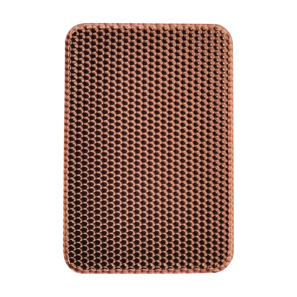 Tapis De Litière Pour Chat Antidérapant Double Couche EVA Anti Éclaboussures Hygiène Optimale by LSDLBoutique