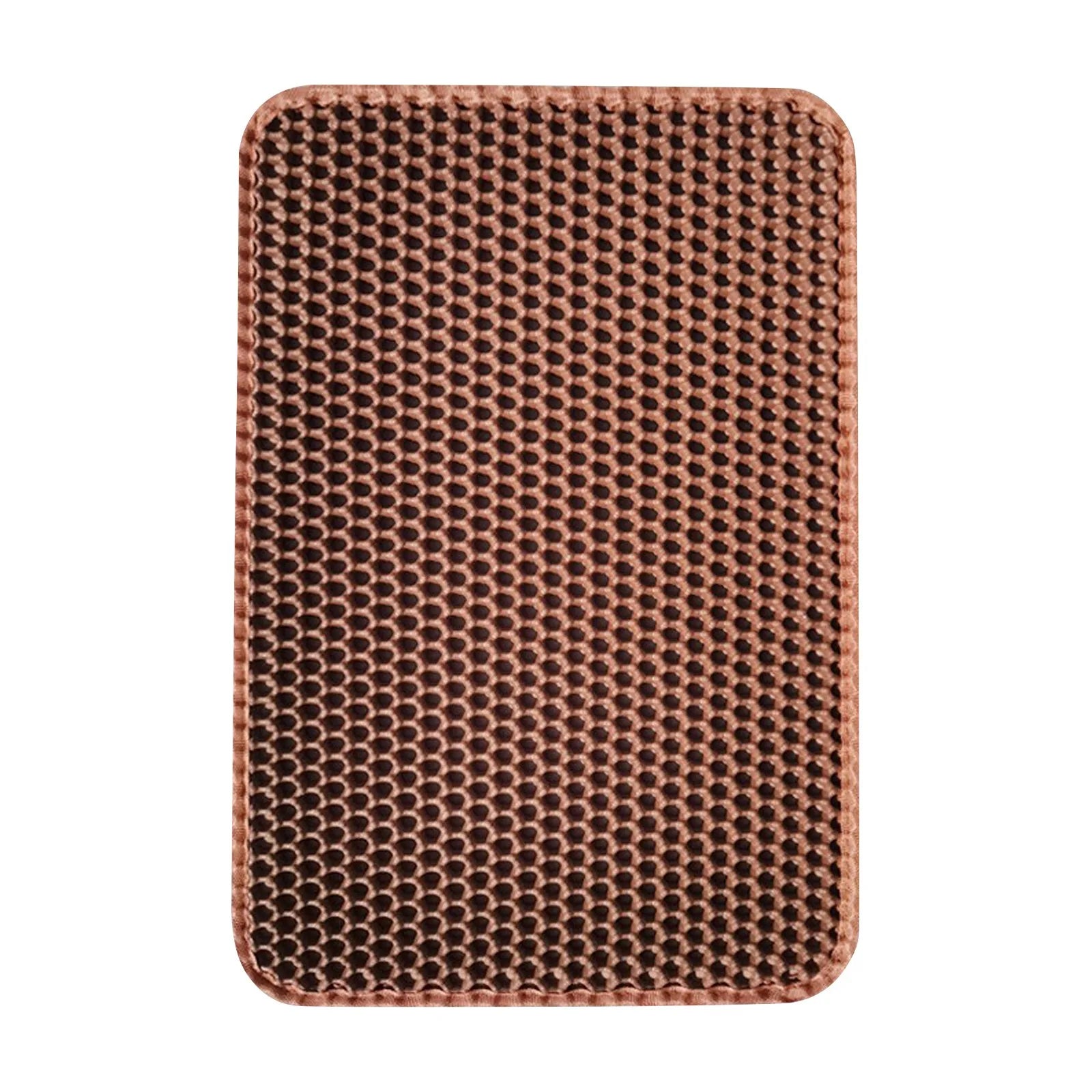 Tapis De Litière Pour Chat Antidérapant Double Couche EVA Anti Éclaboussures Hygiène Optimale by LSDLBoutique