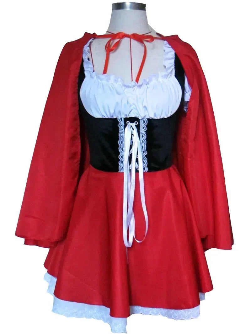 Costume Chaperon Rouge – Robe et cape cosplay femme conte de fées