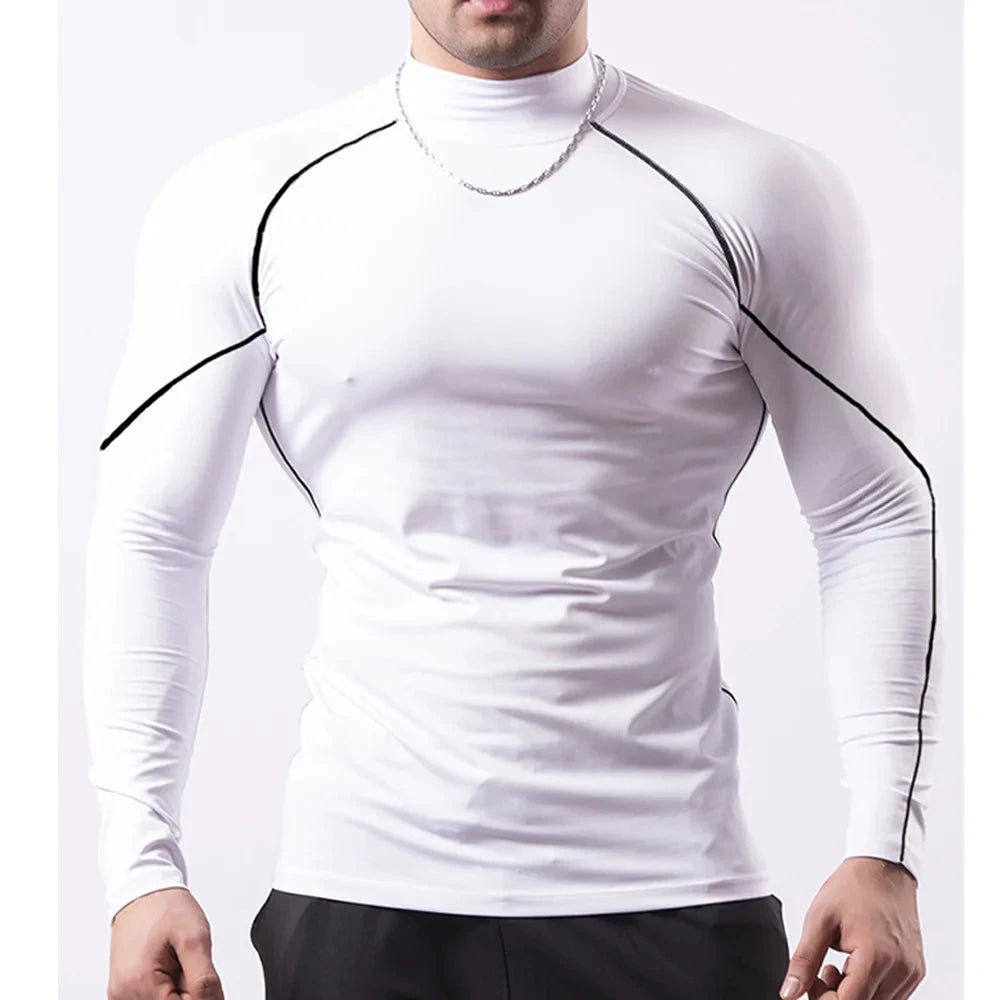 Red Bull Maillot Compression Manches Longues Blanc Séchage