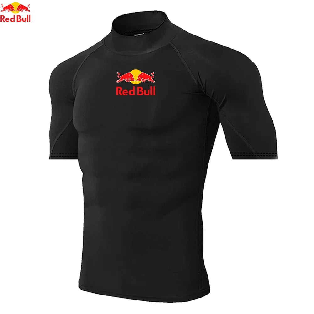 Red Bull Maillot Compression Manches Longues Blanc Séchage