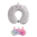 Oreiller avec masque pour les yeux, coussin tête cou, licorne, vol d'affaires, livraison directe by LSDLBoutique.ch