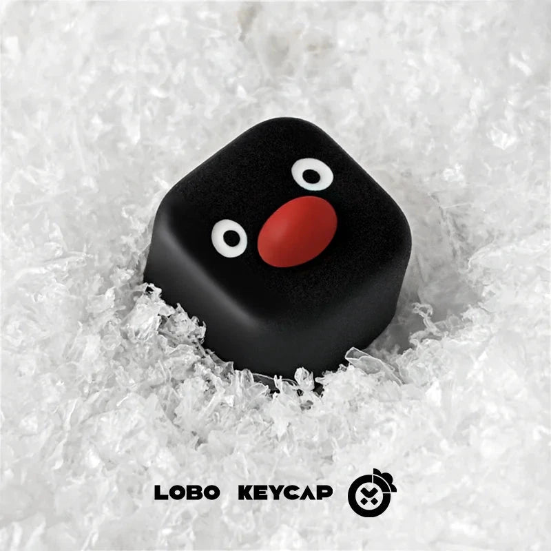 LOBO Capuchon Clavier Pingouin En Résine Kawaii ESC