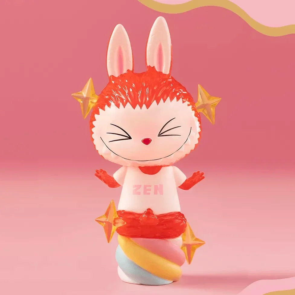 Pop Mart Labubu Candy Monsters PVC Figurine Pink Blue