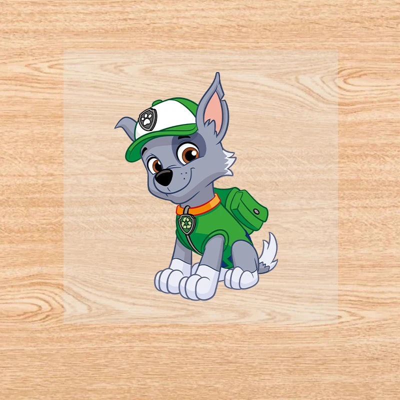 PAW Patrol-Autocollants de vêtements de dessin animé mignons, fer sur des patchs, autocollants de transfert de chaleur Anime Kawaii, cadeau de bricolage cool, fête de vacances by LSDLBoutique.ch