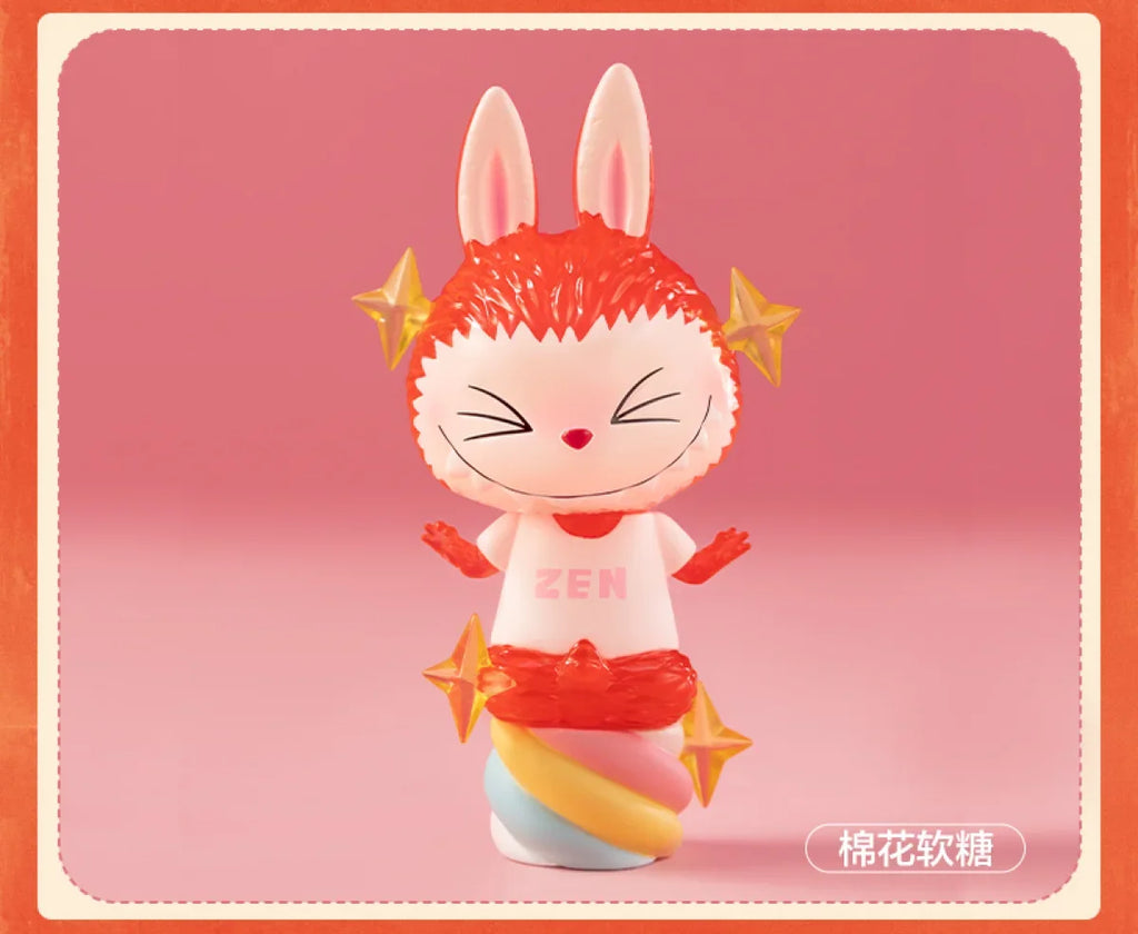 Pop Mart Labubu Figurine Monstres Bonbons PVC Rose Bleu