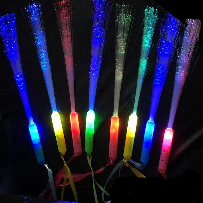 Yeahui El Bâtons Lumineux LED Fibre Optique Multicolore