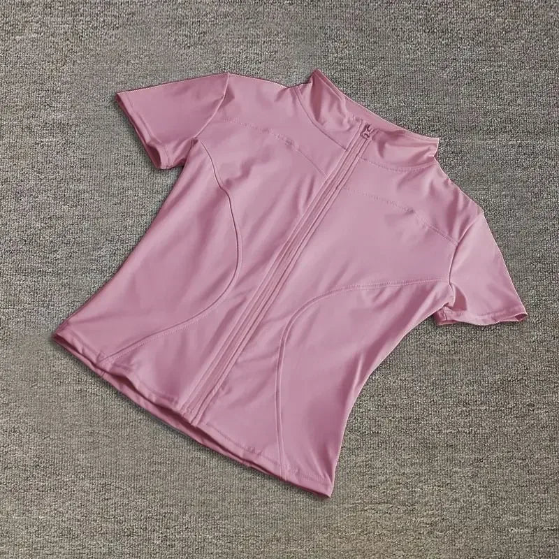 Meheol Haut Entraînement Zip Col Montant Séchage Rapide