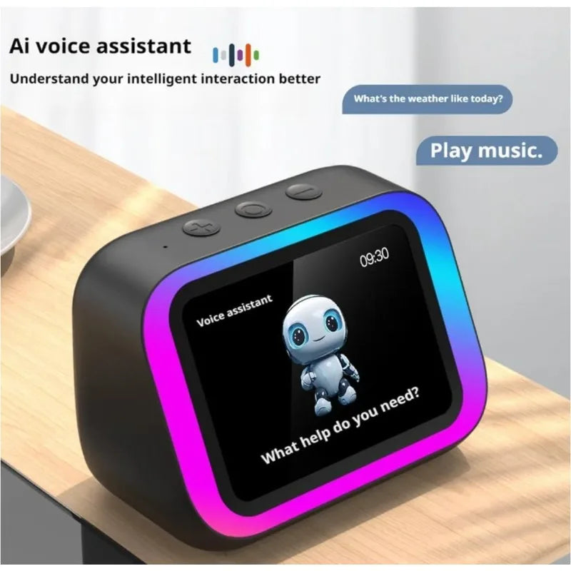 Haut-parleur Bluetooth 5.4 IA Écran Tactile LED Multicolore