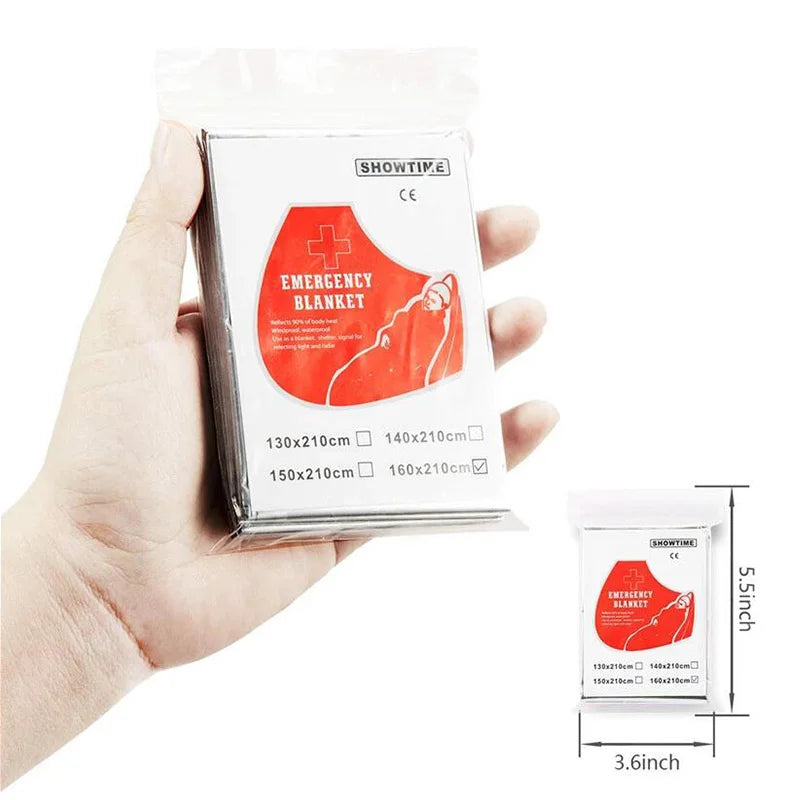 Lot De 3 Couvertures De Survie Thermiques 160x210 cm Mylar Réfléchissant Étanches by LSDLBoutique