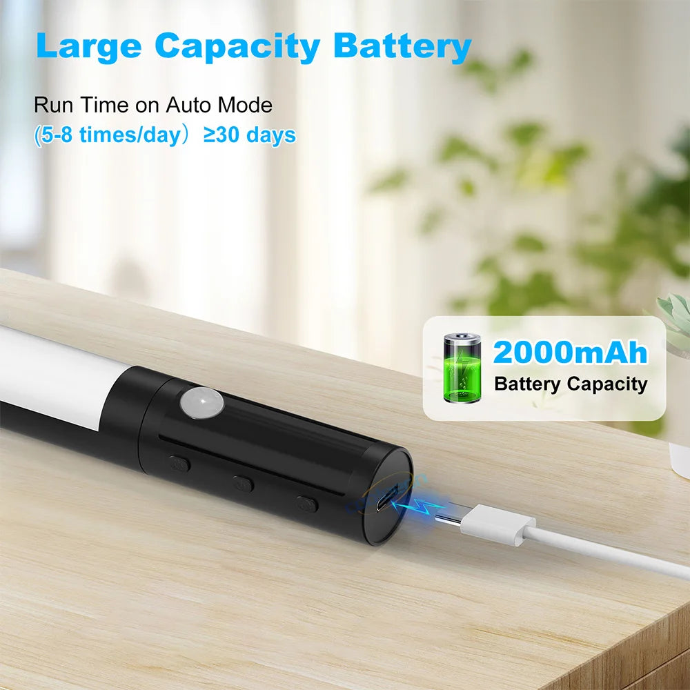 Lampe LED Détecteur de Mouvement Sous Armoires Écran Numérique Réglable