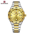 Naviforce Montre Homme Luxe Sport Quartz Horloge Calendrier Lumineux Étanche En Acier Inoxydable by LSDLBoutique.ch