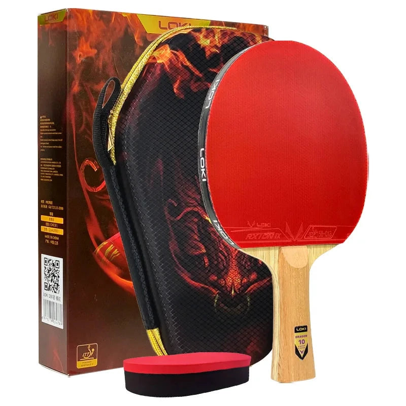 Loki Dragon Raquette Tennis De Table Bois Carbone 7 Plis