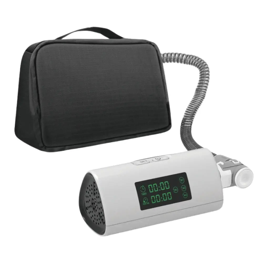 Purificateur d'air et générateur d'ozone portable LSDLBoutique, appareil blanc avec écran vert et étui noir