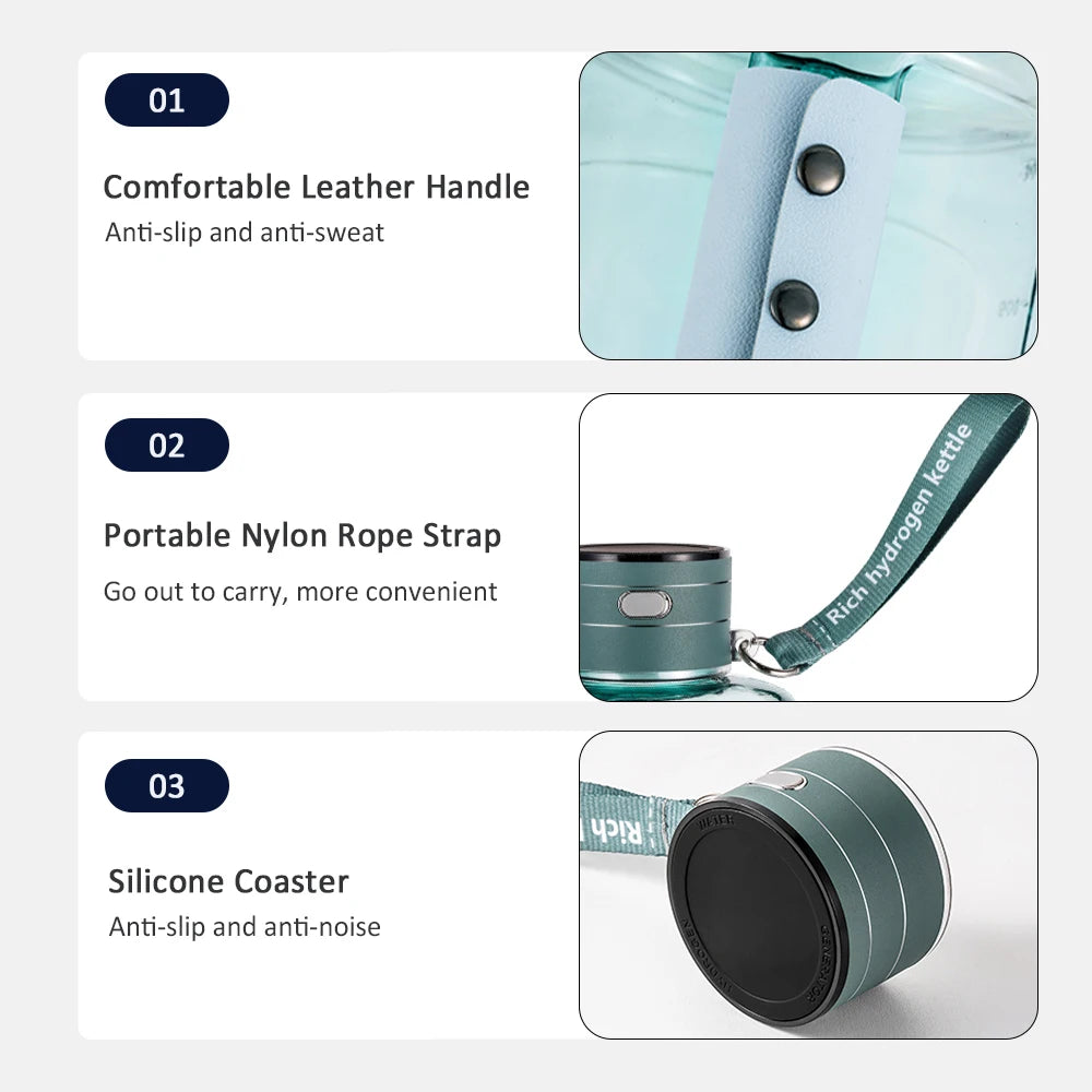 Bouteille Hydrogénée 1,5L Enrichie en Hydrogène Moléculaire pour Sport Bien Être by LSDLBoutique