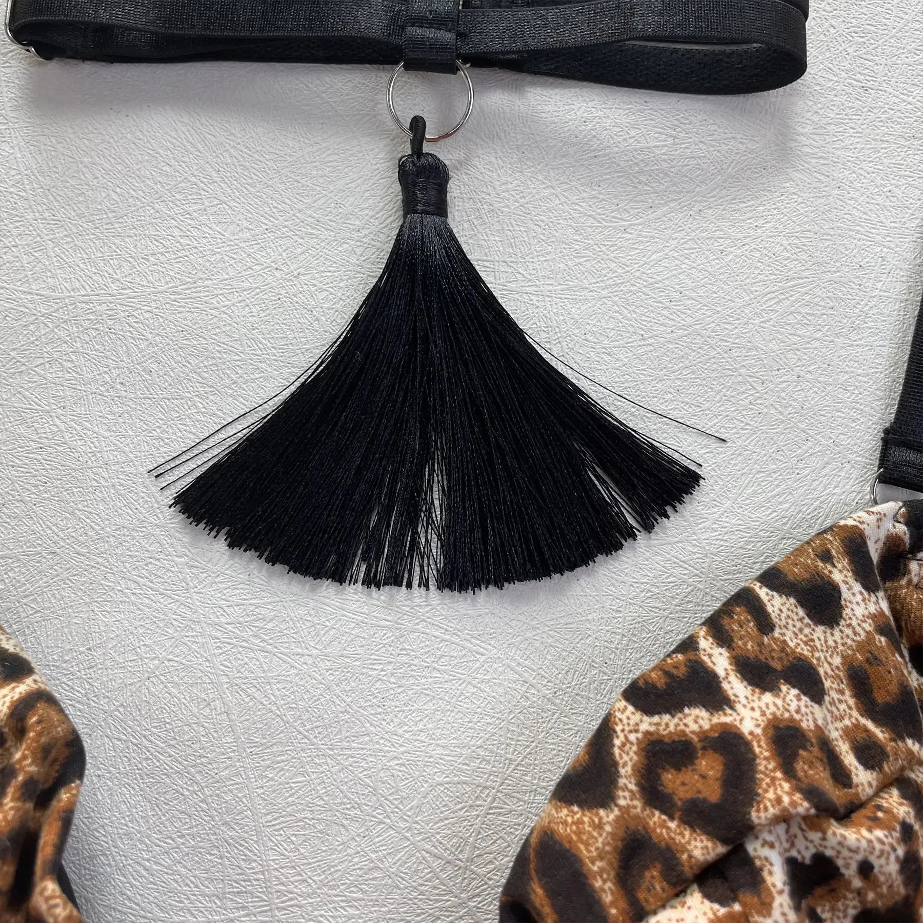 Ellolace Lingerie Satin Fin Dentelle Rouge 5Pièces