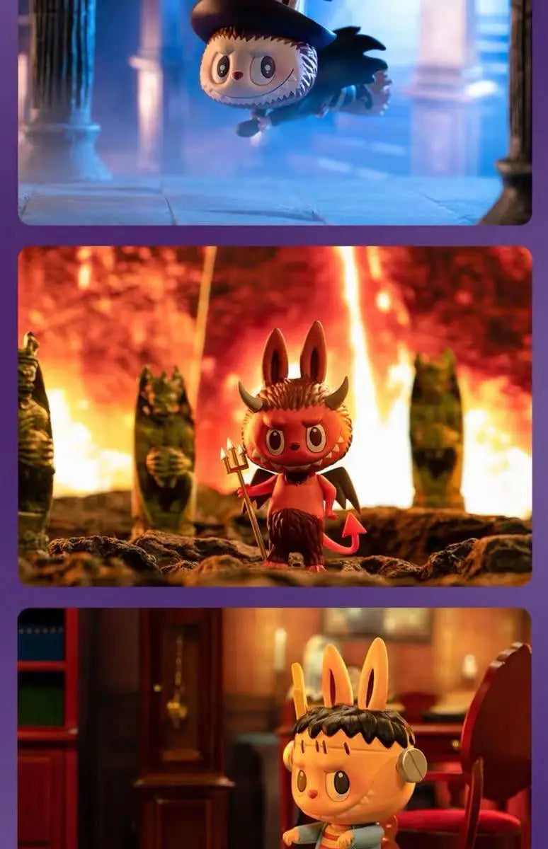 Pop Mart Labubu Halloween Figurine Monstre PVC 8 cm