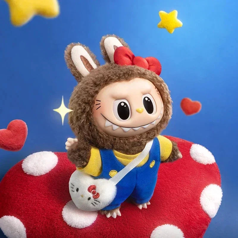 POP MART Porte-clé Peluche Labubu Hello Kitty - Sanrio Characters Series