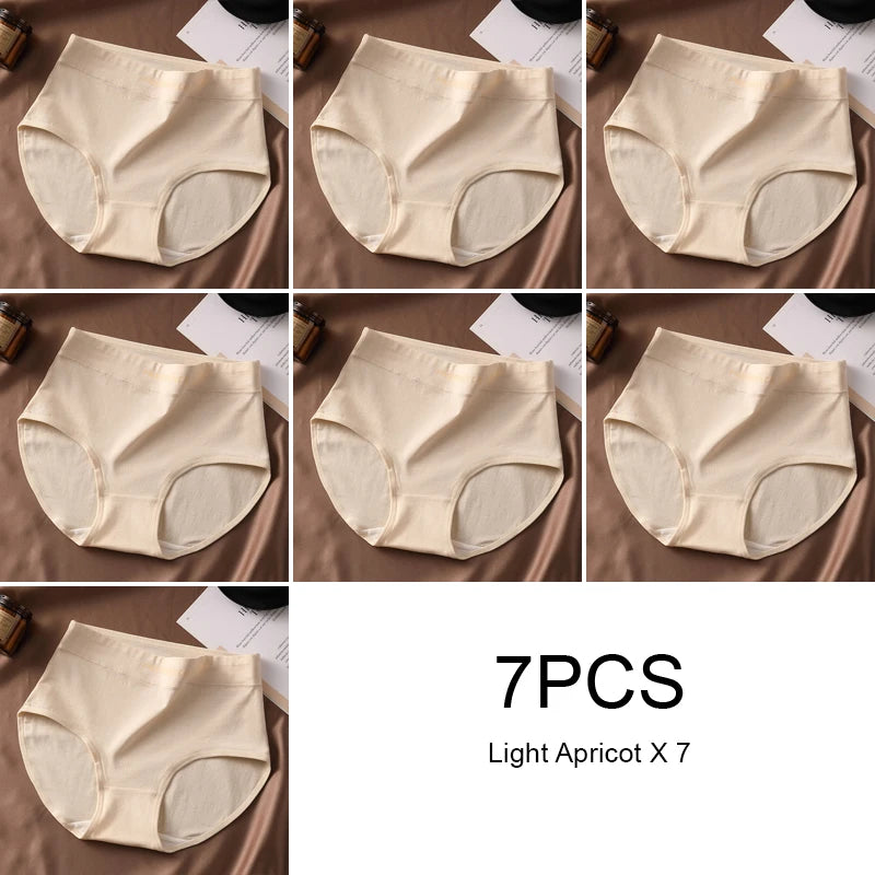 Preference Culotte Taille Haute Coton Beige Marron 7 Pièces