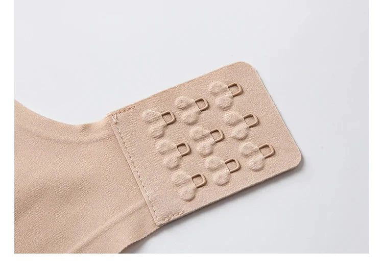 SuyaDream Soutien-Gorge Sans Couture 3/4 Tasses Beige Soie Doublure