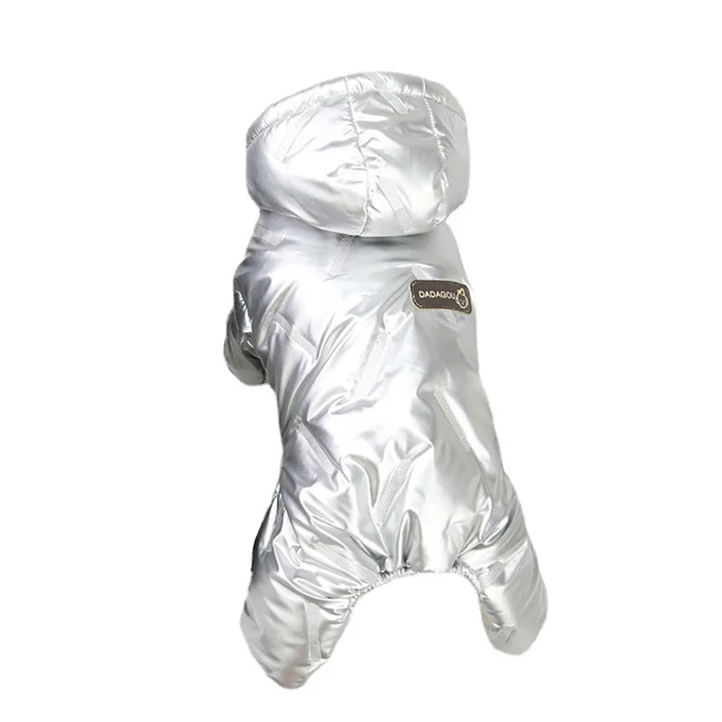 Combinaison Hivernale Imperméable Pour Petits Chiens Gris