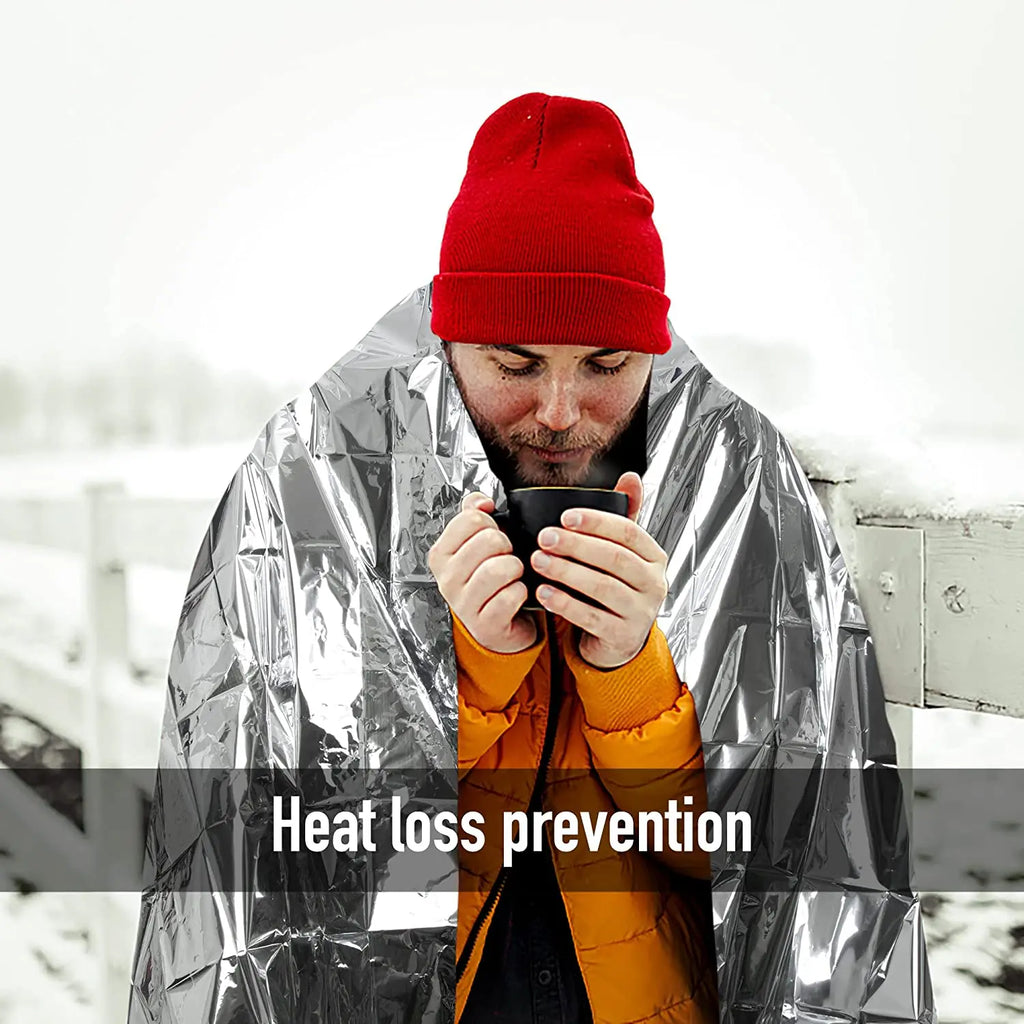 Lot De 3 Couvertures De Survie Thermiques 160x210 cm Mylar Réfléchissant Étanches by LSDLBoutique