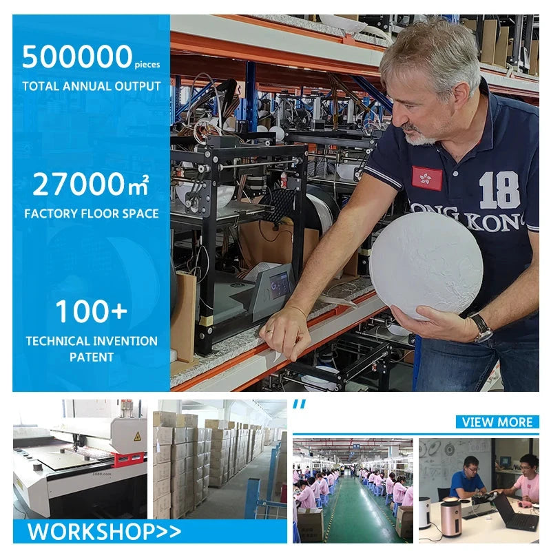 HCNT Pot Lévitant Magnétique Rotatif Noir Géométrique