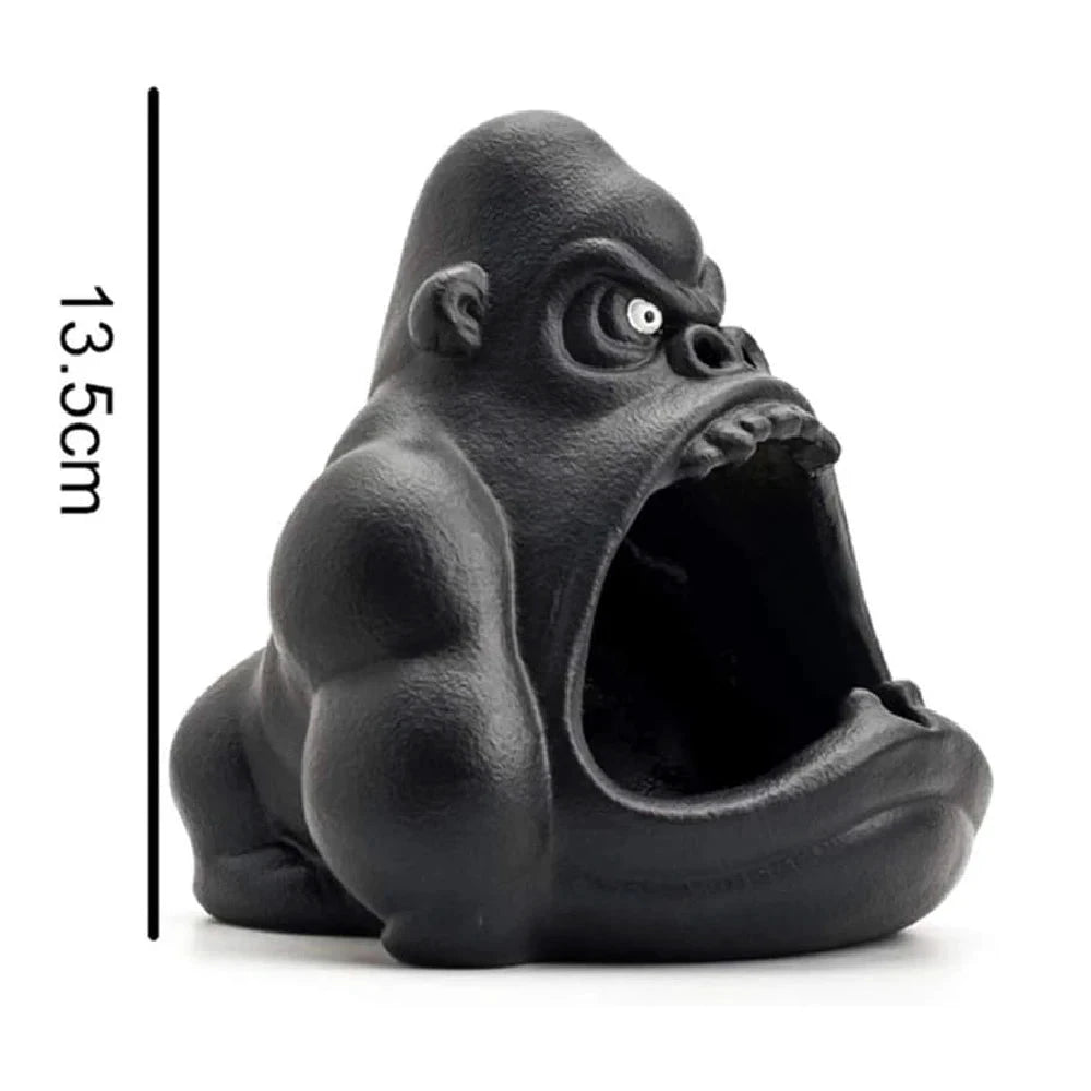 Cartoon Ceramic Orangutan Ashtray for Smokers