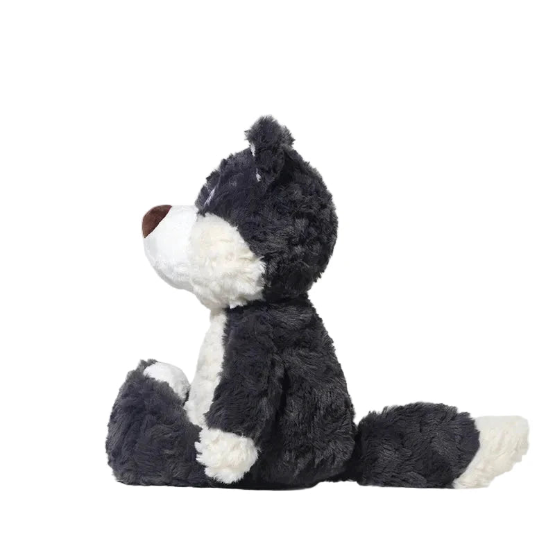 Peluche Loup Gris 40 Cm Coton PPS Doux Compagnon