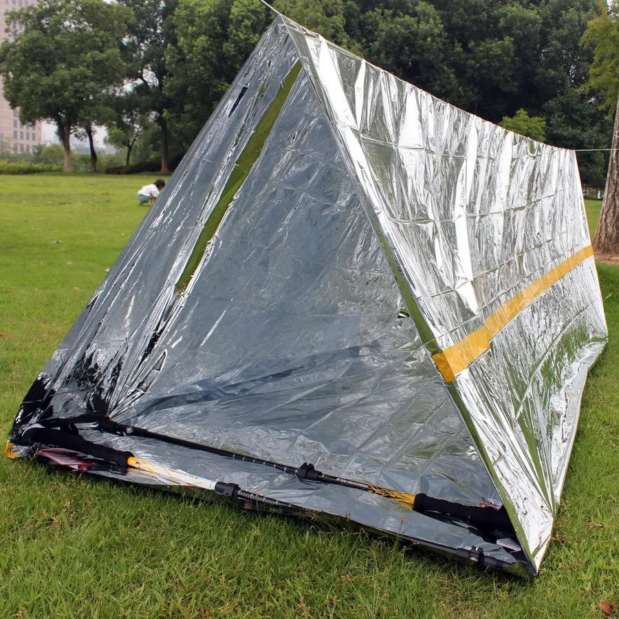 Kit Tente De Survie 2 Personnes Imperméable Bivy Mylar