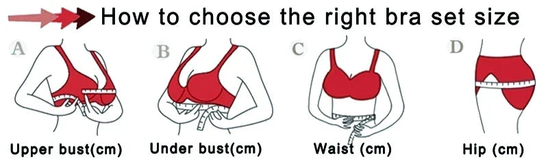 Toucheart Ensemble Lingerie 4 Pièces Dentelle Dorée Noire