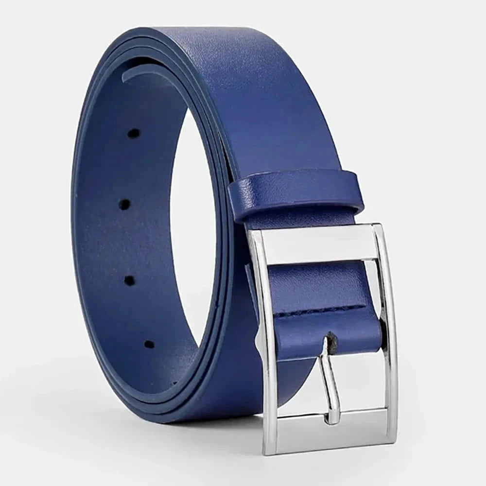 Ceinture Homme Non Marque Cuir PU 3 Cm Boucle Ardillon Métal