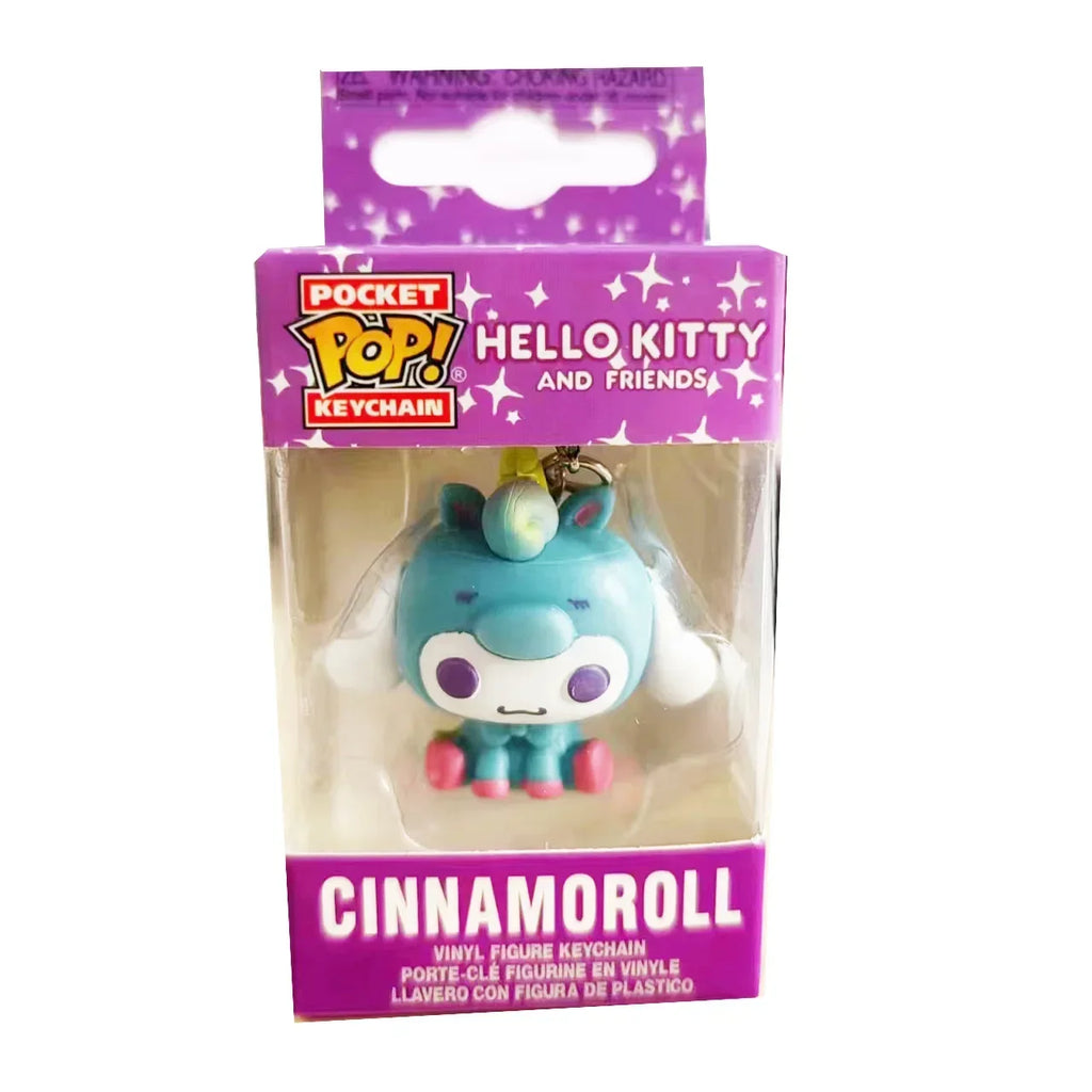 Funko Pop ma mélodie Kuromi avec Baku porte-clés jouet Hello Kitty Pochacco diable Kuromi poche Pop porte-clés modèle à collectionner jouets by LSDLBoutique.ch