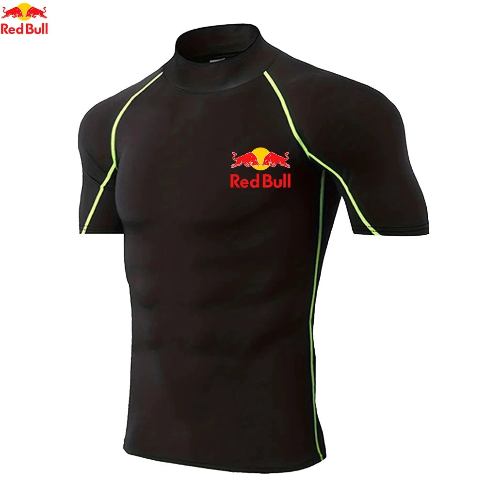 Red Bull Maillot Compression Manches Longues Blanc Séchage