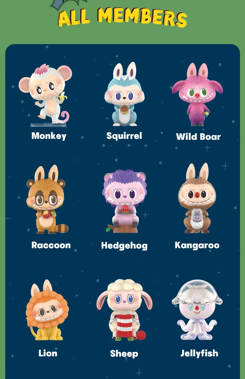 Pop Mart Labubu Brown Monster Figurine Blind Box